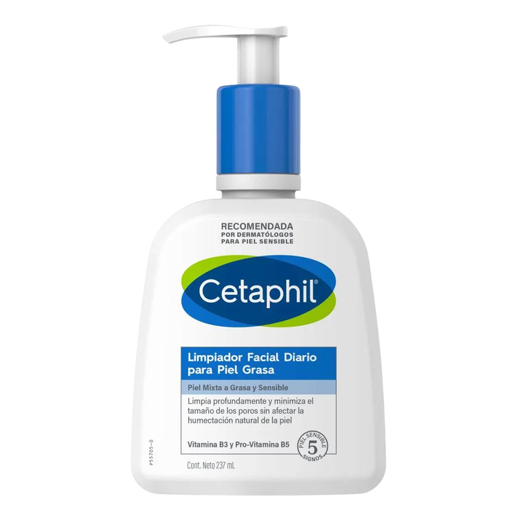 Limpiador facial diario, para piel grasa