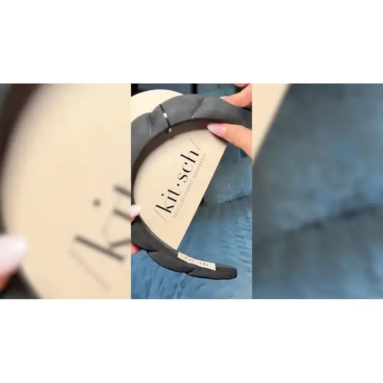 Recycled Fabric Puffy Headband Banda para cabello ideal para peinados