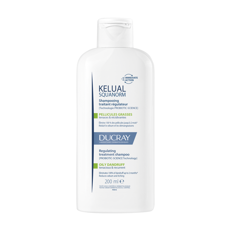 Kelual Squanorm Shampoo dermatológico elimina caspa con acción antirecurrencia