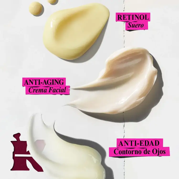 Level Up Your Smooth - Set de regalo, crema facial + contorno de ojos + suero con retinol