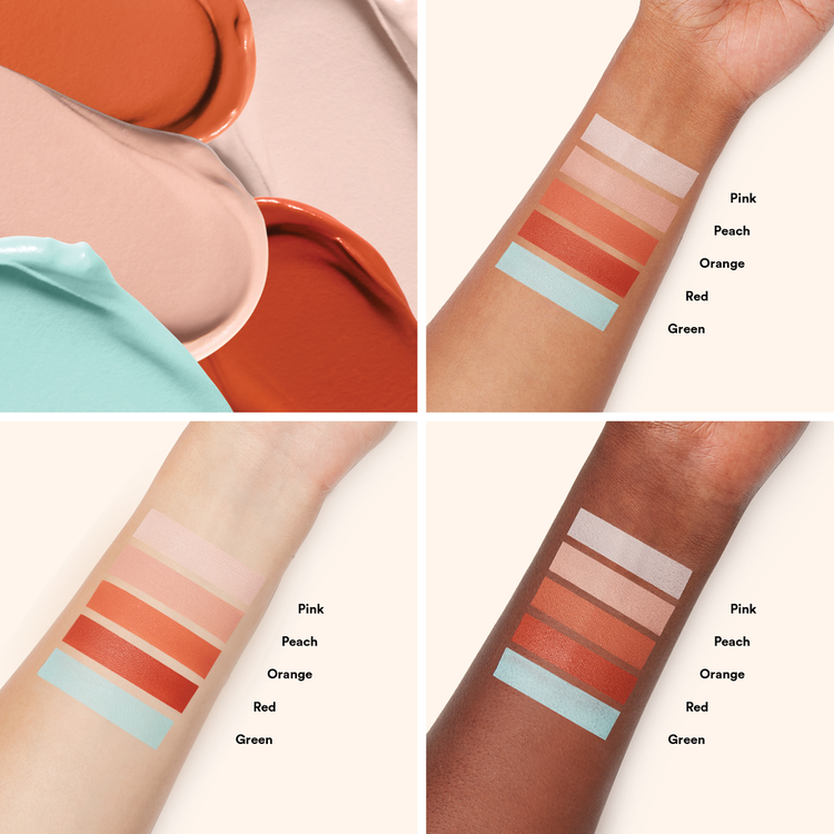 Color Correcting - Corrector líquido, tonos inspirados en la teoría del color