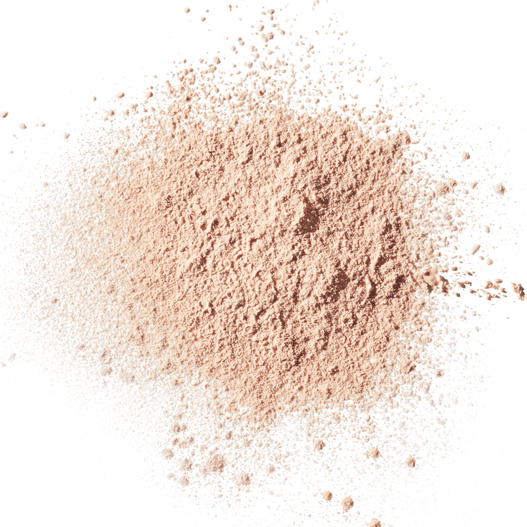 Polvo suelto redice porors e imperfecciones