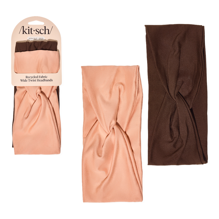 RECYCLED FABRIC Diademas turbantes elásticas de tela reciclada sujetador de cabello