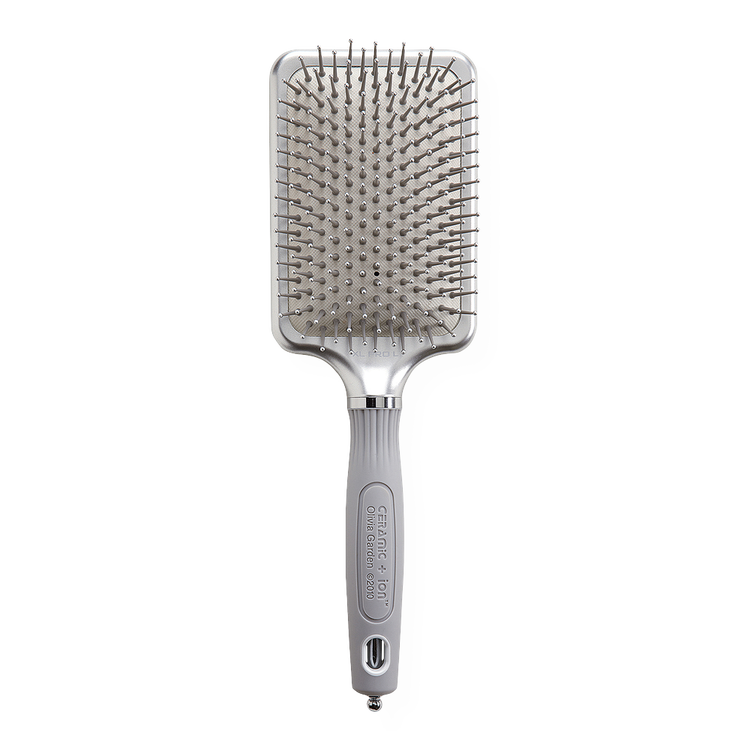 Ceramic + Ion Anti-Static Cushioned Rectangular Paddle - Cepillo para cabello, desenreda facilmente
