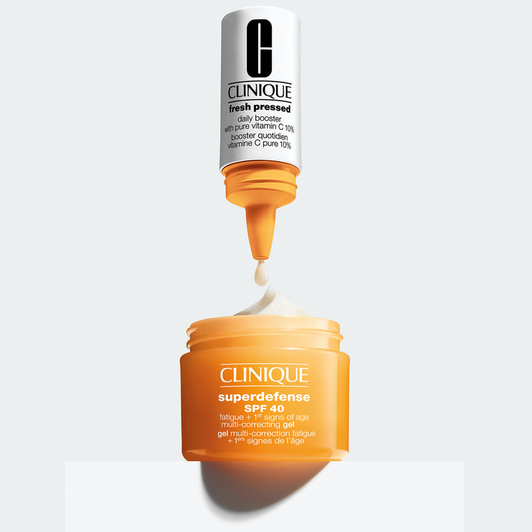 Superdefense™ Spf 40 Fatigue + 1St Signs Of Age Multi-Correcting Gel Gel hidratante brinda sensación refrescante