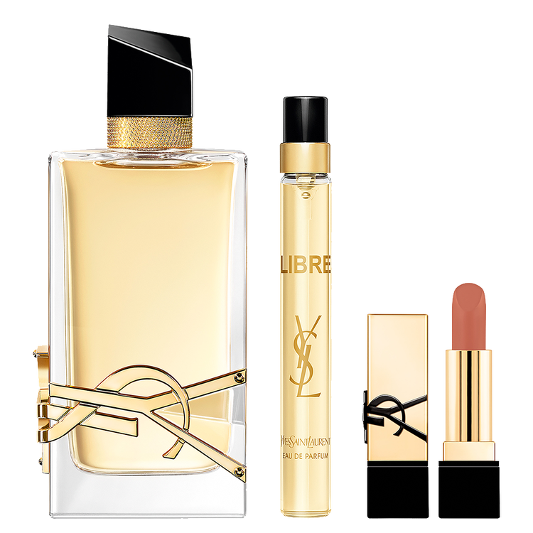 Libre - Set de regalo, Eau de Parfum 90 ml + EDP 10 ml + mini Rouge Pur Couture
