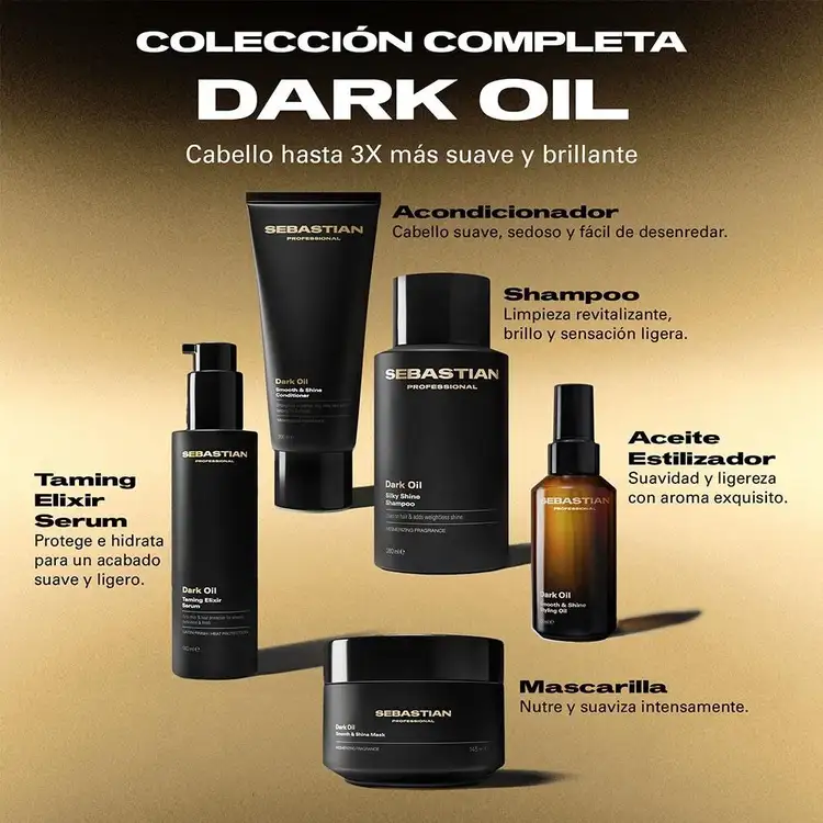 Dark Oil - Shampoo, brillo y suavidad