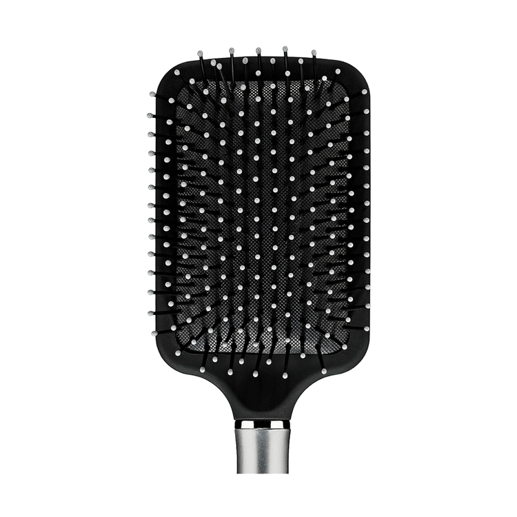 Conair - Cepillo de pala acojinado velvet touch color negro con plata