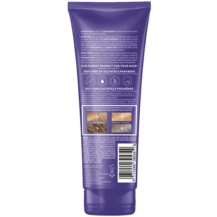 Everpure Purple - Shampoo, neutraliza los tonos amarillos