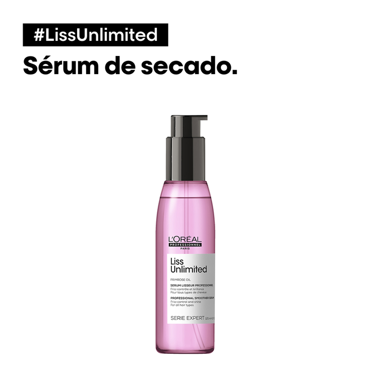 Liss Unlimited - Suero de secado, cabello controlado con protección anti-frizz