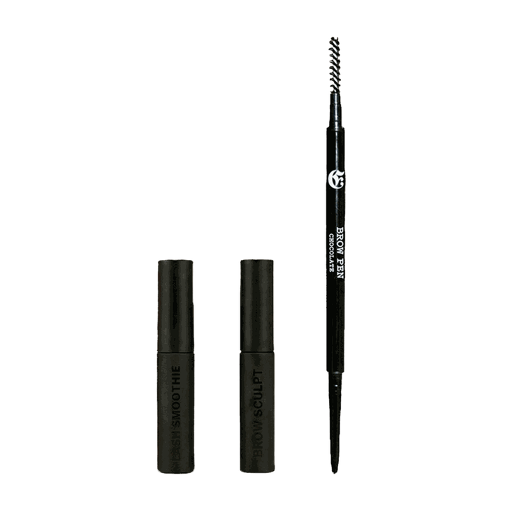 Set de pestañas y cejas - Lash Smoothie Mini + Brow Sculpt Mini + Brow Pen, Fullsize