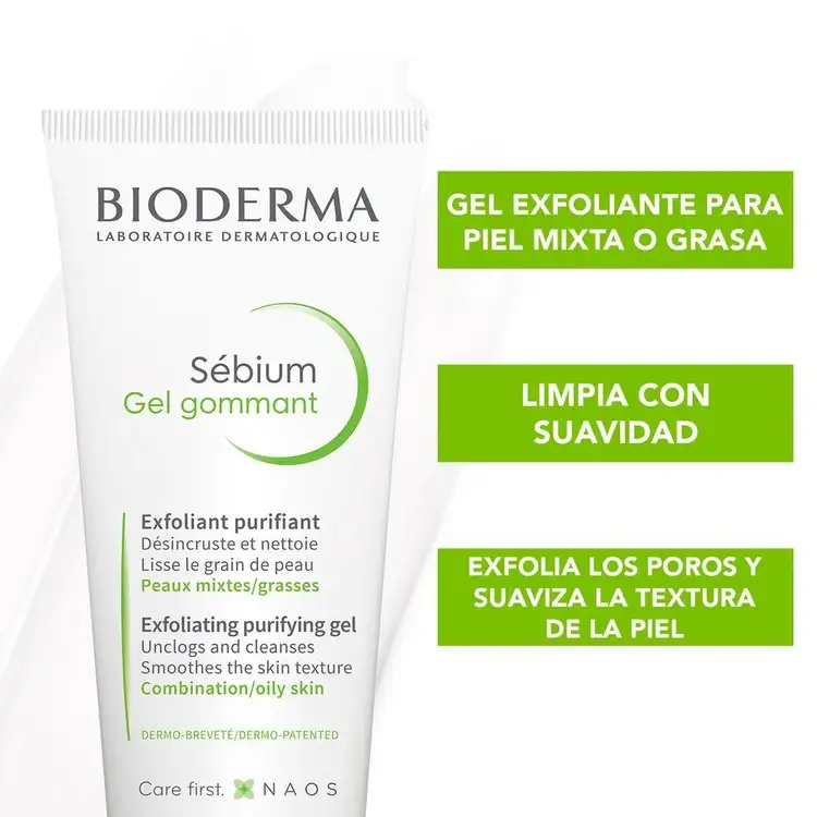Sebium Gel exfoliante purifica pieles grasas o mixtas