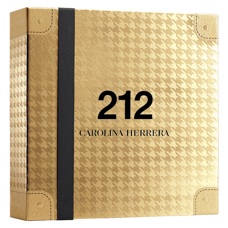212 VIP Black - Set de regalo, eau de parfum 100 ml + gel de baño 100 ml + eau de parfum 10 ml