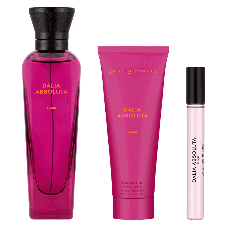 Dalia Absoluta - Set de regalo, parfum 120 ml + 10 ml + loción corporal 75 ml