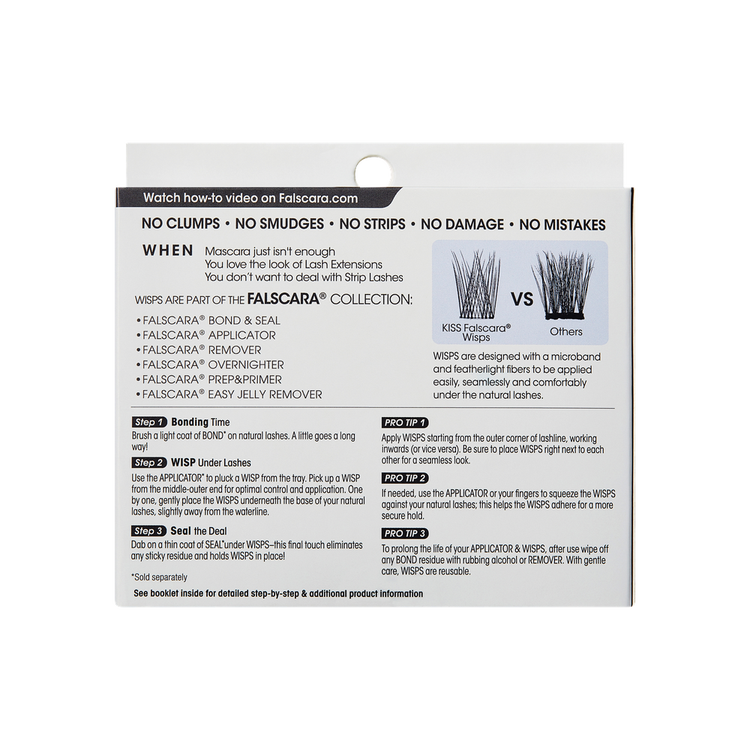 Falscara Kit de extensiones de pestañas duración de hasta 10 días con el uso de Overnighter