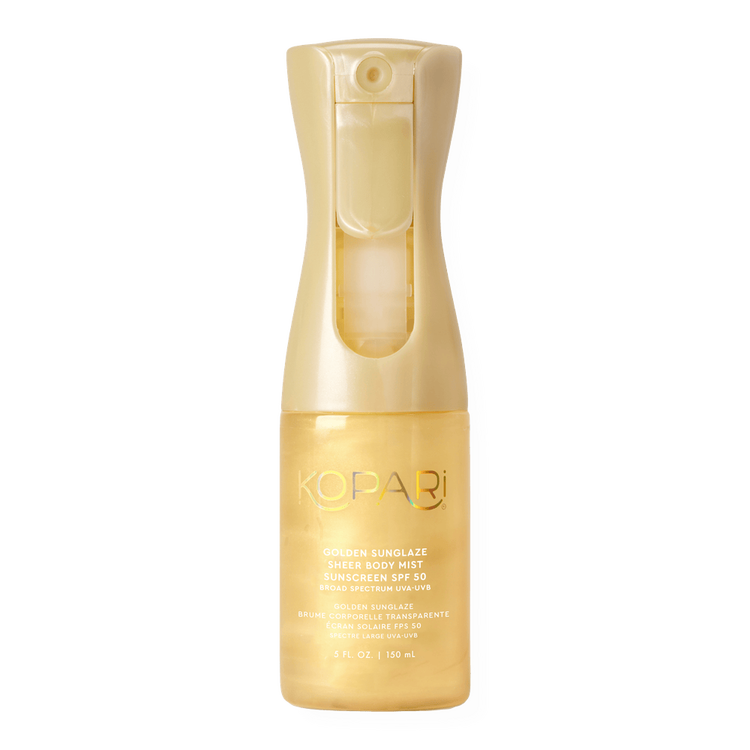 Golden Sunglaze - Protector solar, mist de secado rápido y sin aerosol