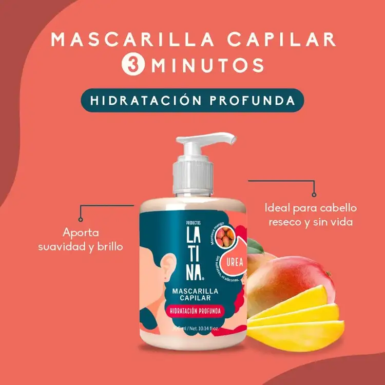 Mascarilla capilar, hidratantación intensa
