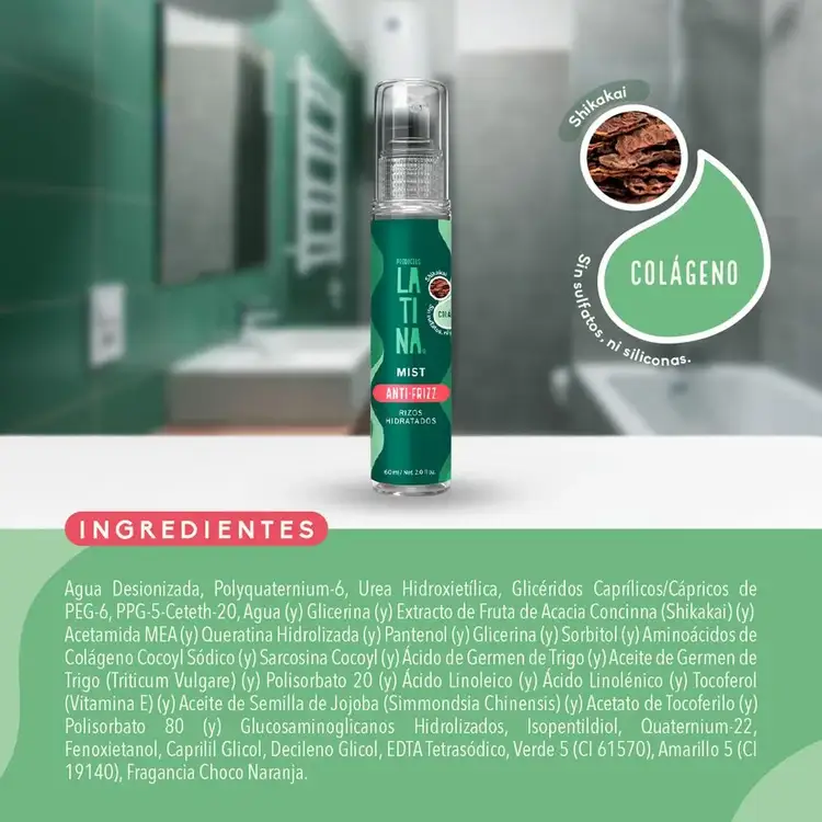 Mist antifrizz, rizos hidratados