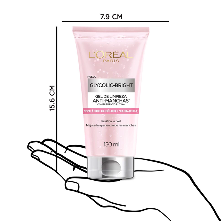 L'Oreal Paris Glycolic Bright Gel Limpiador Suero facial reduce manchas