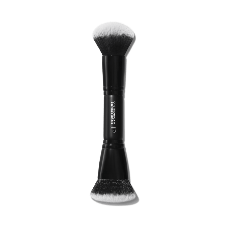 e.l.f. Liquid Bronzer & Contour Brush Brocha de doble extremo para bronceador líquido y contorno