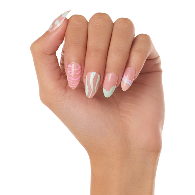 Wild Card Press-On Nails Uñas postizas diseño moderno y fácil aplicación