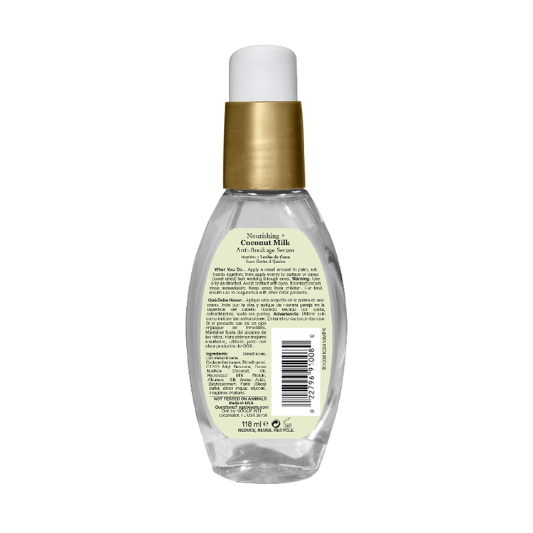 OGX Nourishing Coconut Milk Anti-Breakage - Aceite capilar, anti-quiebre