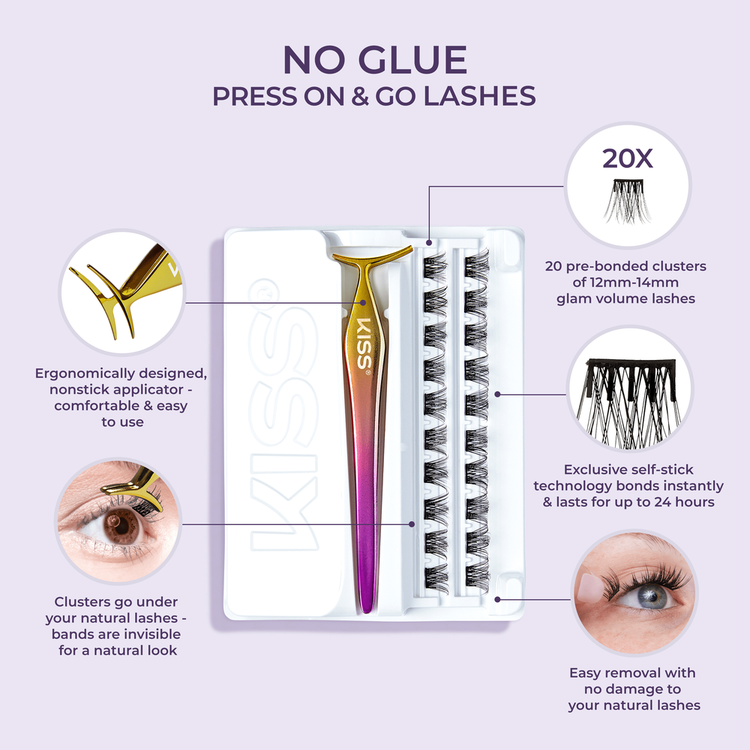 Impress Kit de extensiones de pestañas sin pegamento