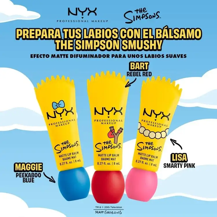 Simpsons Smush - Lip Gloss, Brillo vibrante y textura suave
