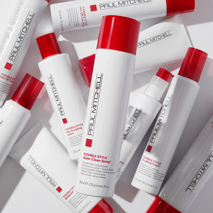 Flexible Style Super Clean Spray Finishing Spray capilar añade brillo al peinado