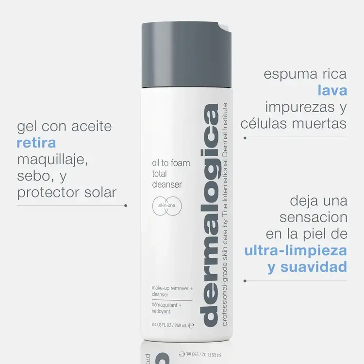 Oil To Foam Cleanser Limpiador limpia, transforma y suaviza la piel.