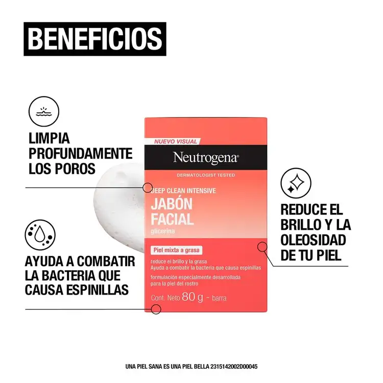 Deep Clean Intensive Jabón facial limpia profundamente