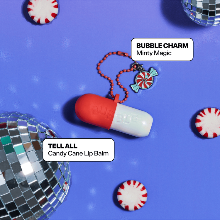 Peppy Mint - Set con bálsamo labial + charm