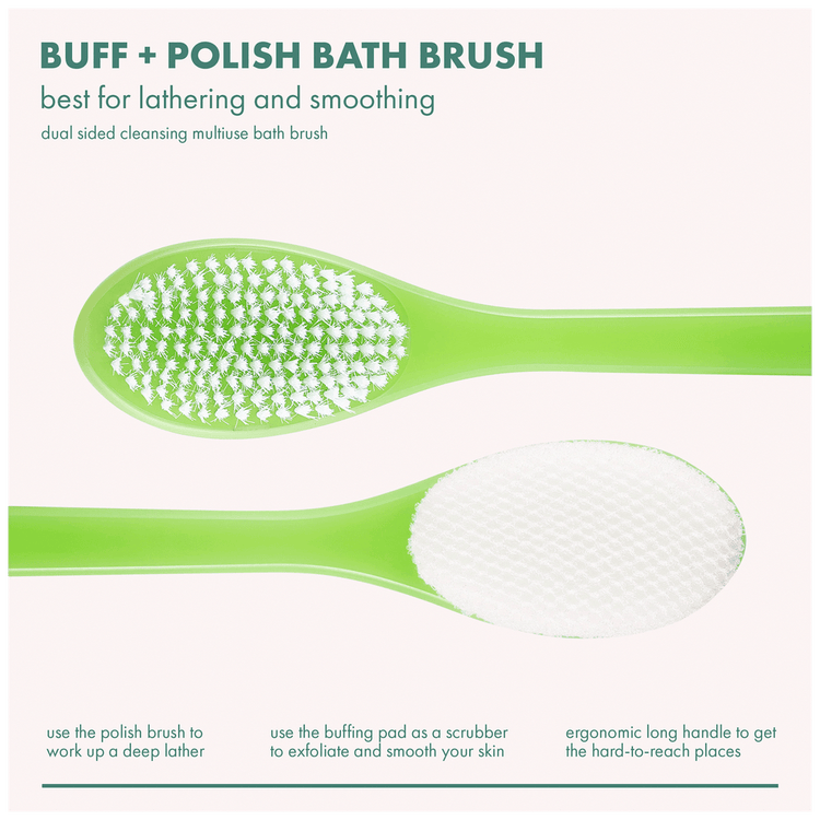 Ecotools Buff & Polish Bath - Cepillo, para uso en ducha