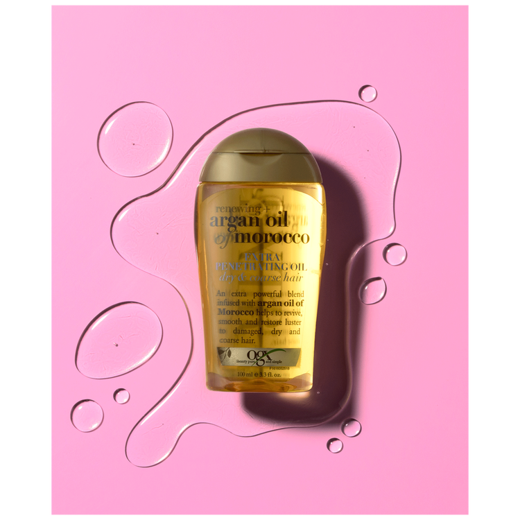 OGX Renewing Argan Oil Of Morocco - Aceite capilar, renovador para el cabello seco y dañado
