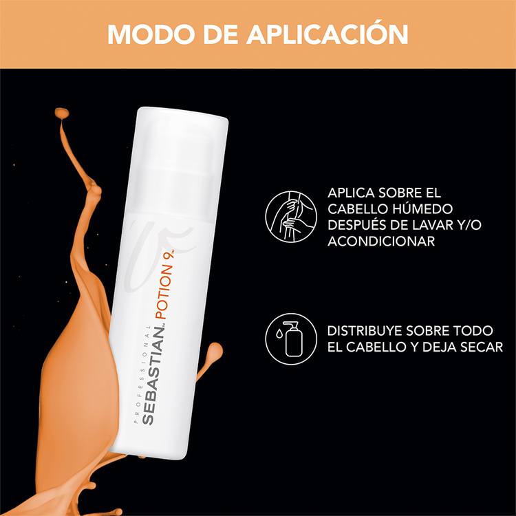 Potion 9 - Tratamiento de estilizado en gel, hidrata, suaviza y protege del calor