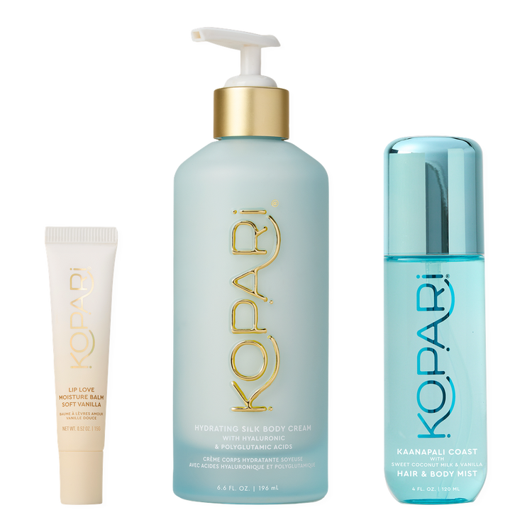 Soft & silky - Set de regalo, crema corporal + mist corporal + bálsamo labial