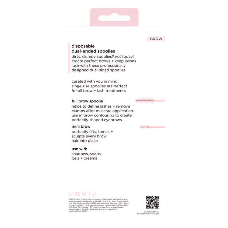 Dual-Ended Spoolies - Set de cepillos para cejas desechables