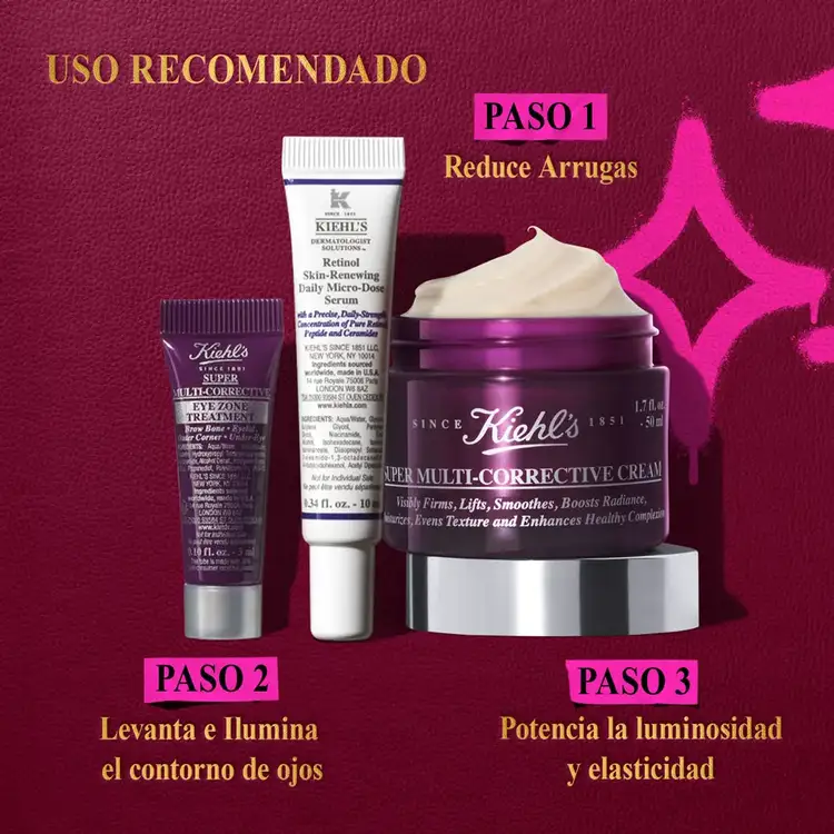 Level Up Your Smooth - Set de regalo, crema facial + contorno de ojos + suero con retinol