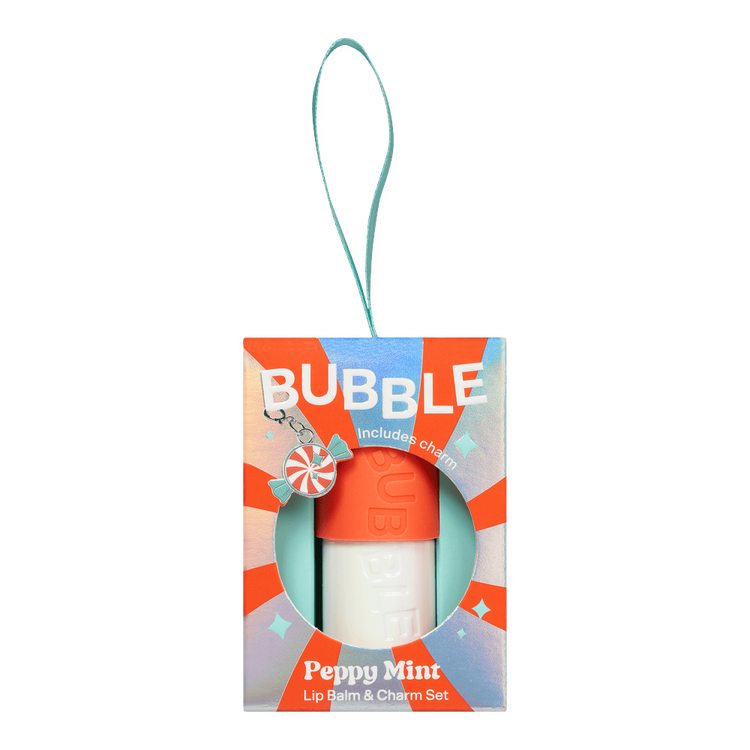 Peppy Mint - Set con bálsamo labial + charm