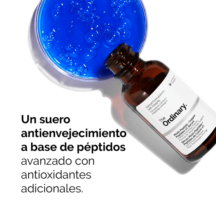 Multi-Peptide + Copper Peptides 1% - Suero antiedad con péptidos, aborda los signos del envejecimiento