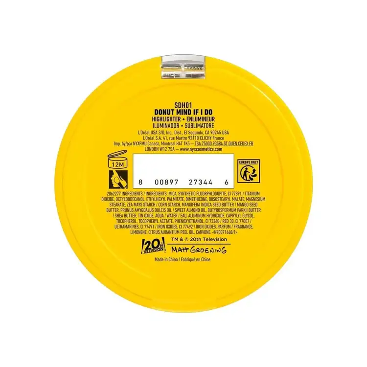 Simpsons Donut - Highlighter, Brillo radiante efecto glaseado