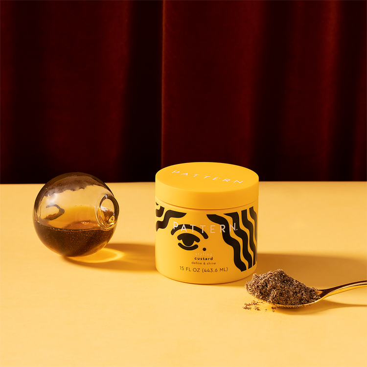 Styling Custard Gel para peinar fijación fuerte y definición para rizos
