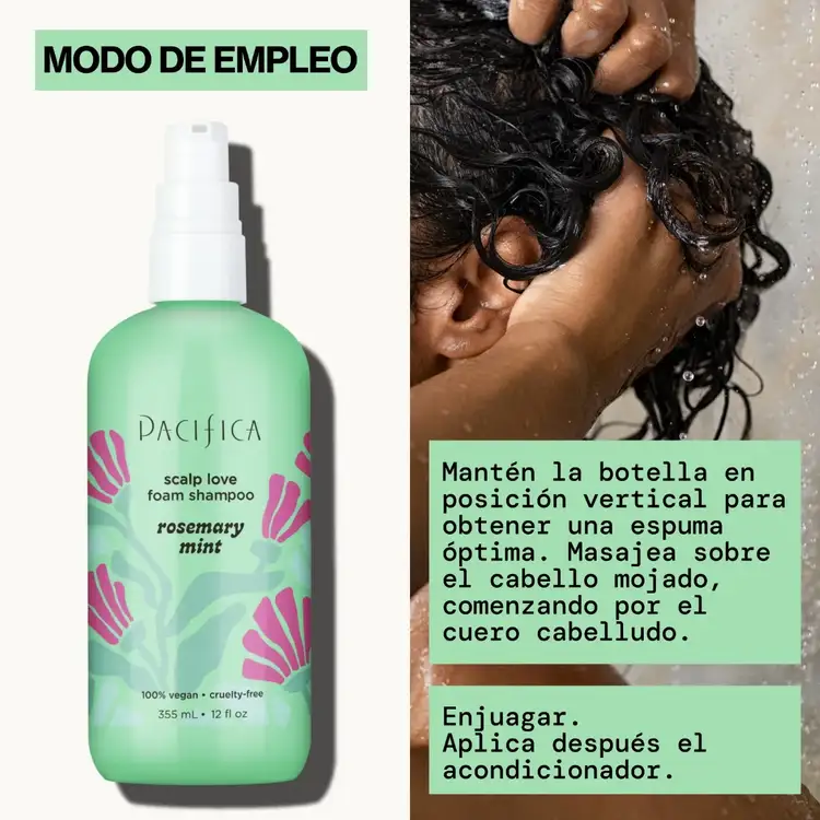 Rosemary Mint Scalp Love Foam - Shampoo, limpieza profunda