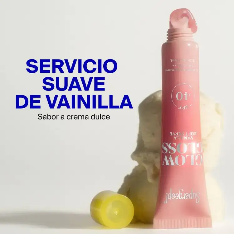 Glow Gloss - Bálsamo labial SPF 40, acabado translúcido