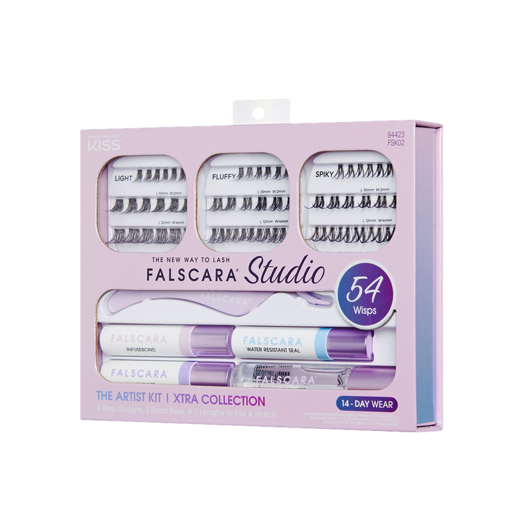 Falscara Kit de extensiones de pestañas duración de hasta 10 días con el uso de Overnighter