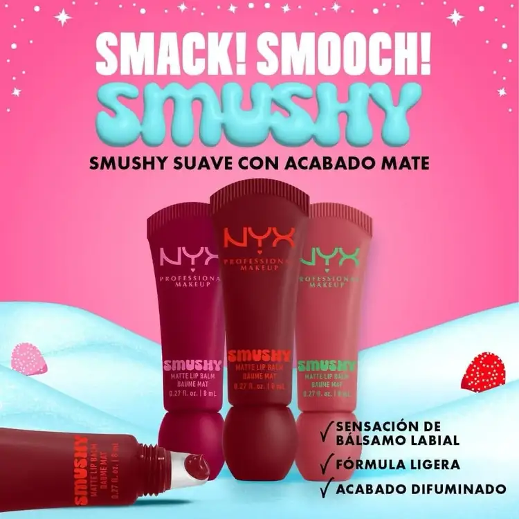 Gingerbaddie - Smushy Kit, 3 bálsamos labiales edición limitada