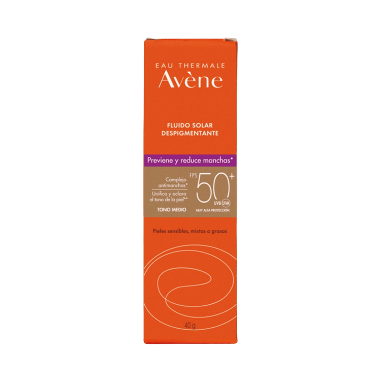 Eau Thermale - Fluido despigmentante, protección solar con acción antimanchas