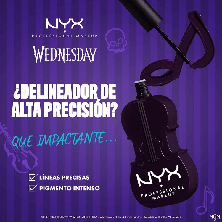 Wednesday Cello - Delineador líquido mate, edición limitada