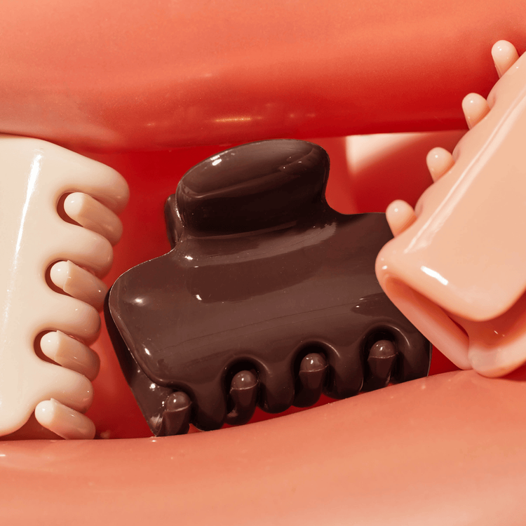 Mini Puffy Claw Clips - Clips para cabello, agarre firme y seguro