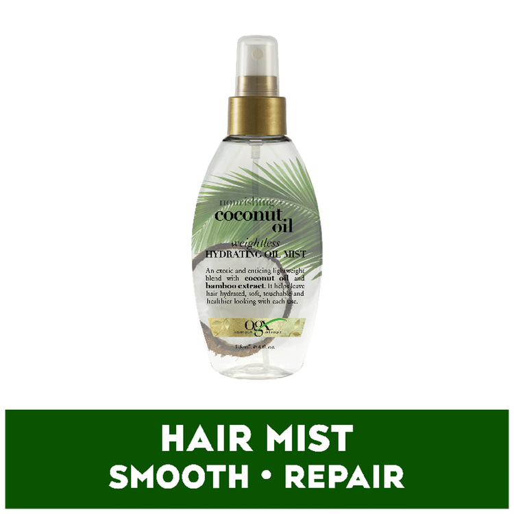 OGX Nourishing Coconut Oil Weightless Hydrating Oil - Mist capilar, hidratación nutritiva